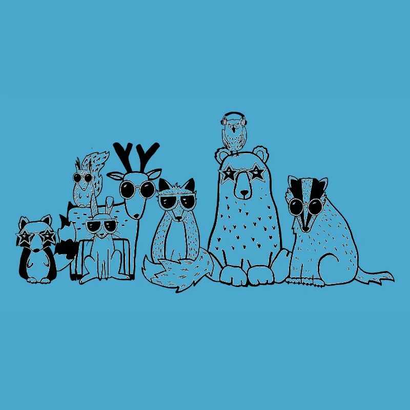 Des animaux cool de la forêt