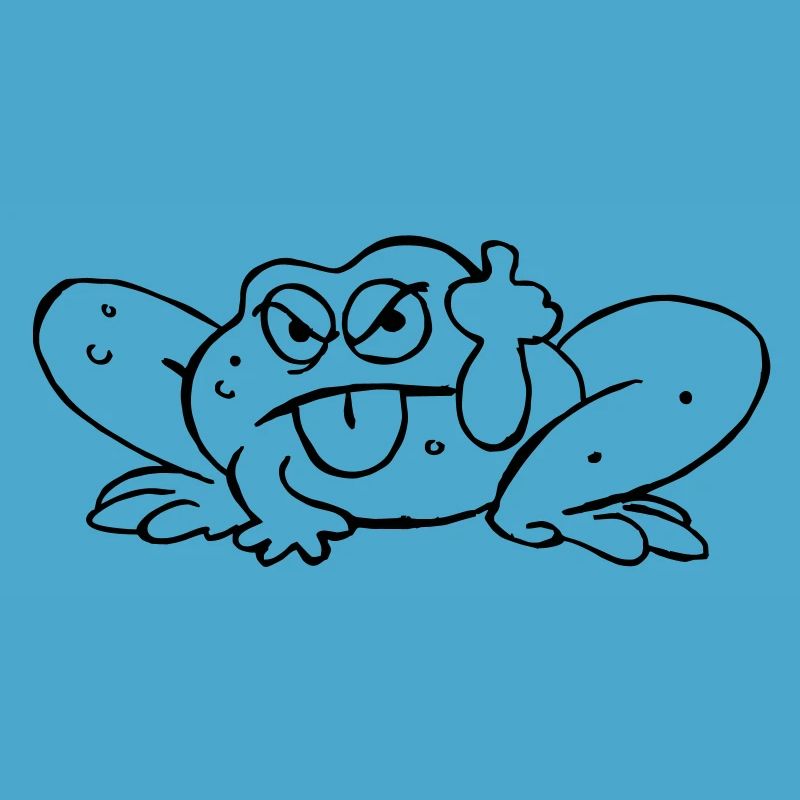 Crapeaud pulls the tongue