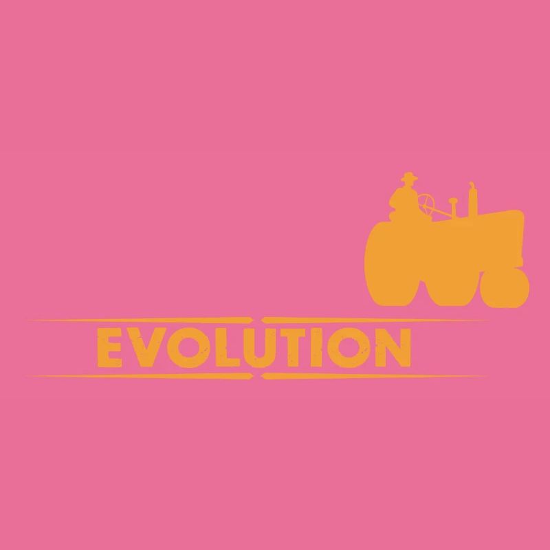 Farmer tractor evolution - orange/white