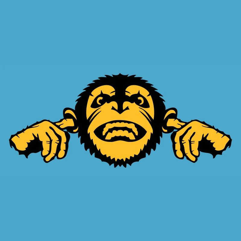 chimpanzee monkey monkey finger ear