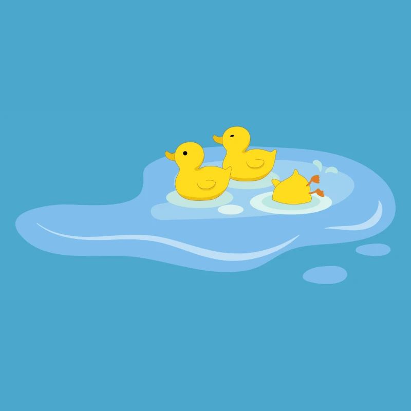 Ducks in a pond
