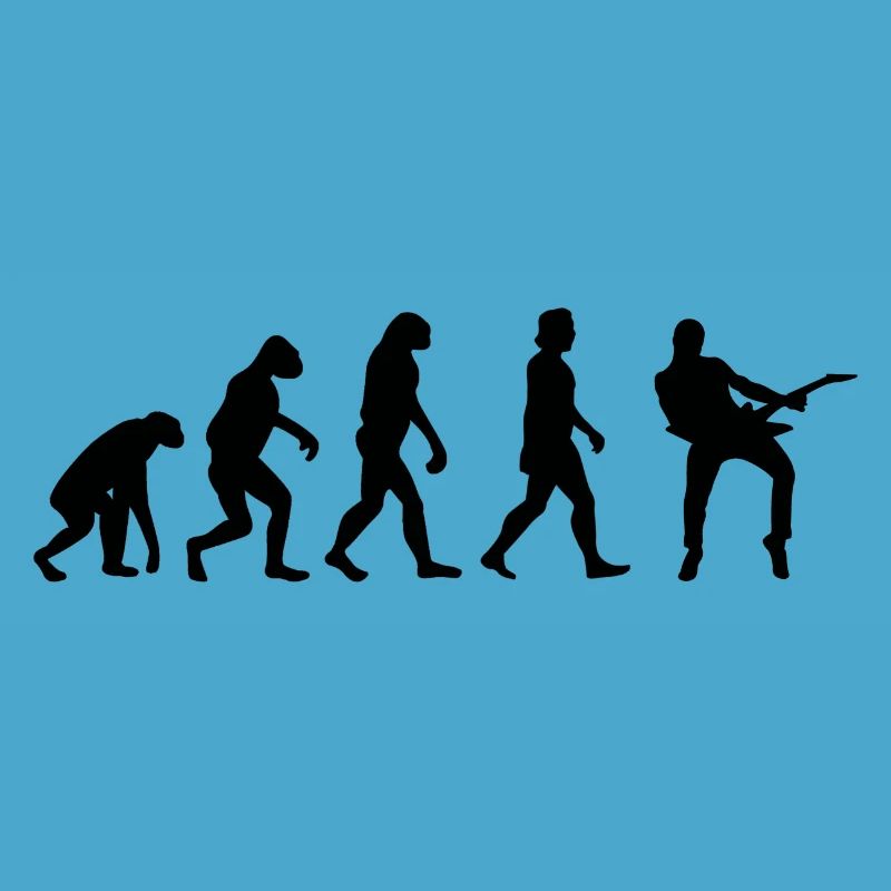 Gitarrist Evolution E-Gitarre Band Geschenk