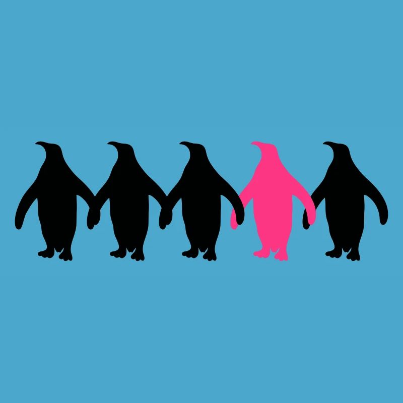 Be Different Pinguine Muster Lustig