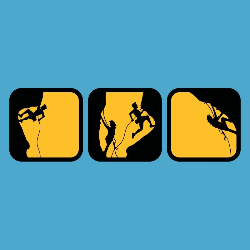 climbing man logos boxes in the evening 3