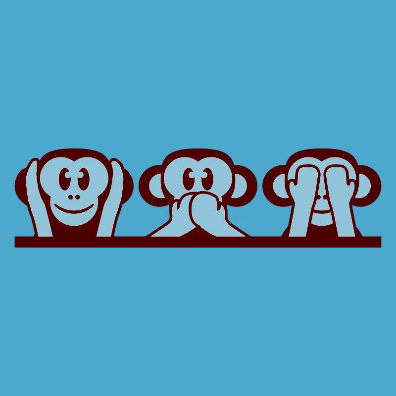 3 singes sages n’entendent rien dire voir s’amuser avec les singes