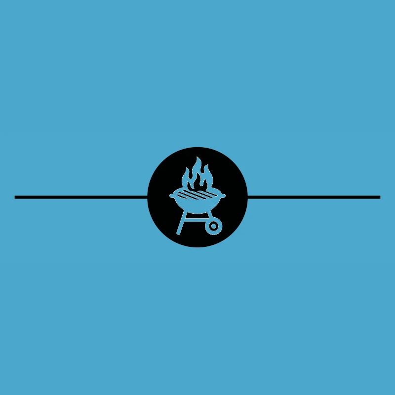 Symbole du gril Ligne de grillades