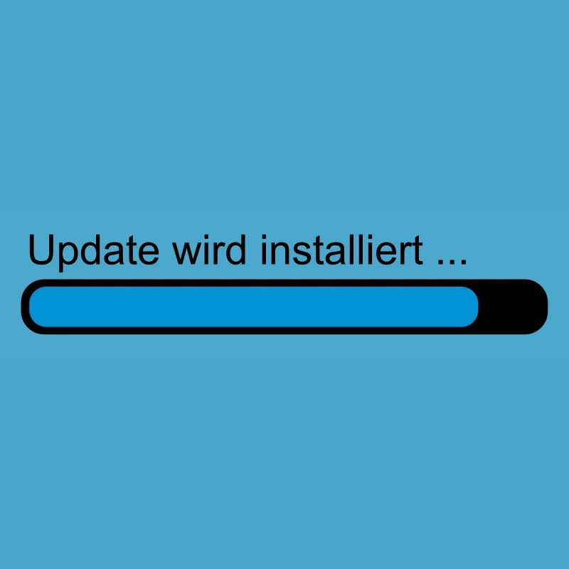 Update wird installiert ... Ladebalken