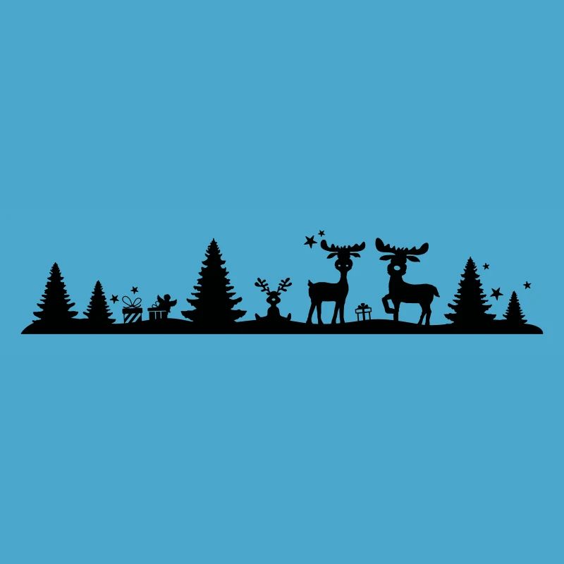 Weihnachten - Elche Wald