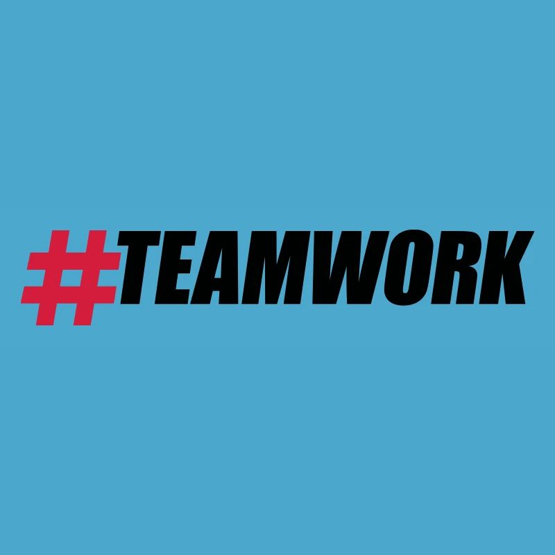 Hashtag Teamwork Logo Design Crew Amis Groupe B