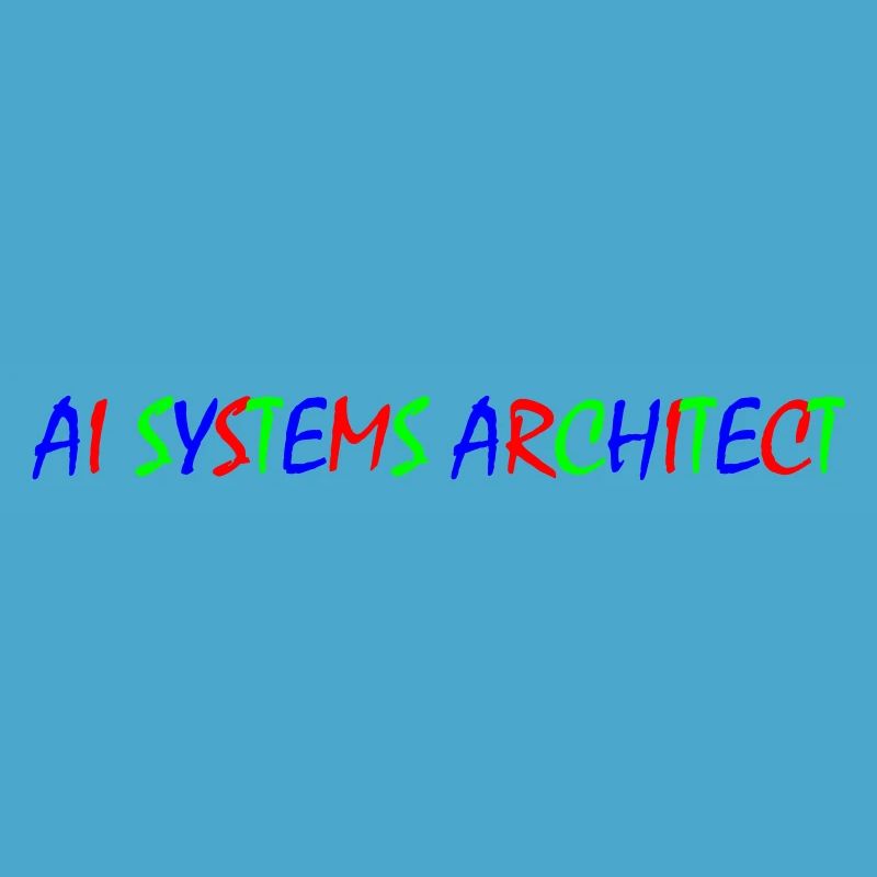 AI Systems Architect – Colored Typography