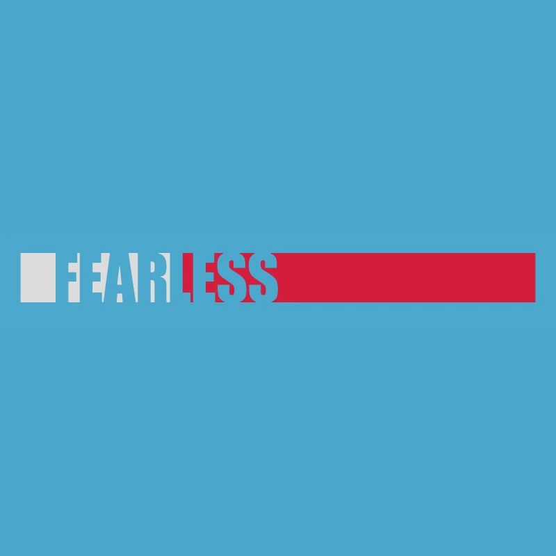 fearless Text Zitat Design