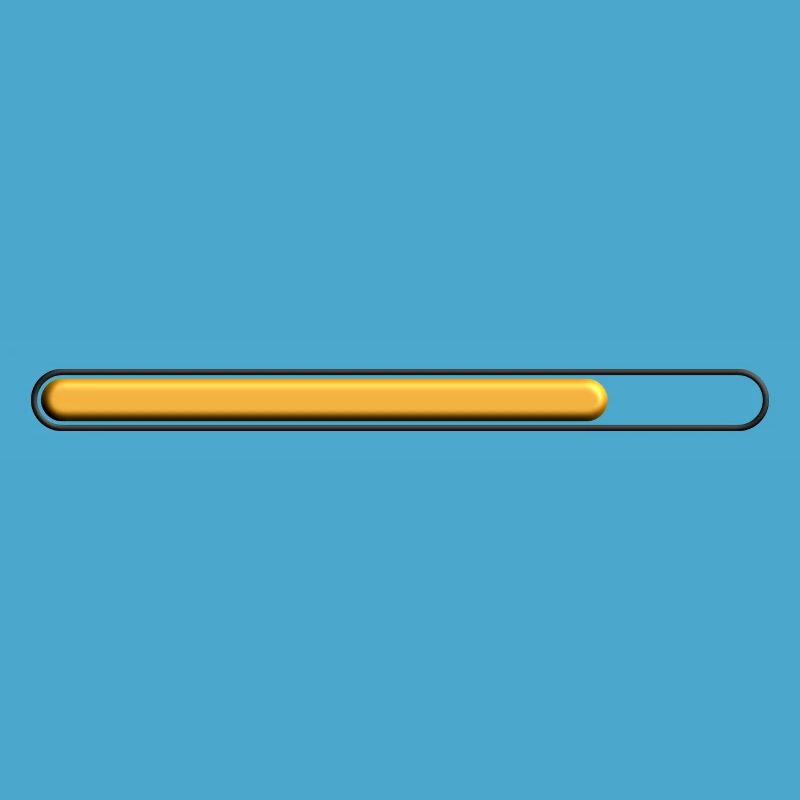 Gold loading bar (75%) great deep style