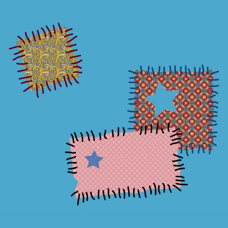 Patch repair patchwork star sewing needle