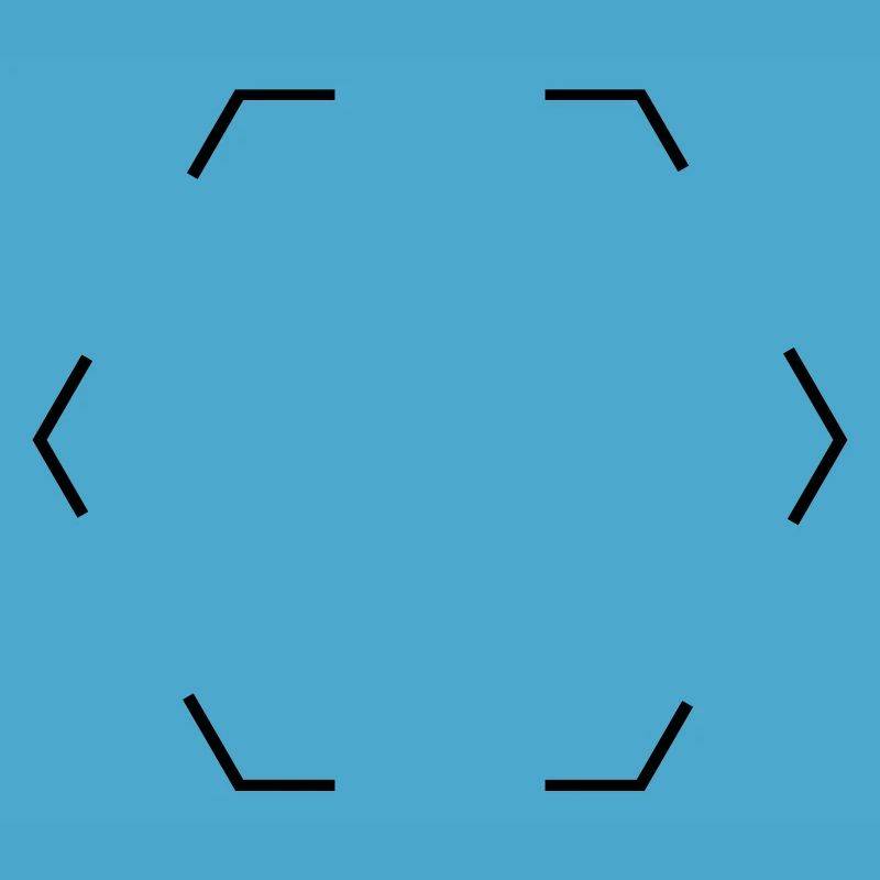 Dashed hexagon