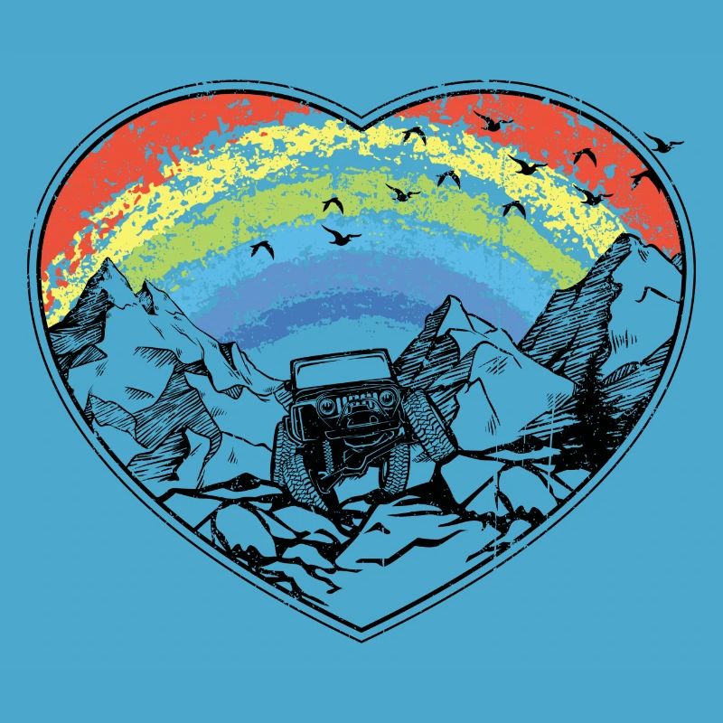 Rainbow Arc Over Mountains