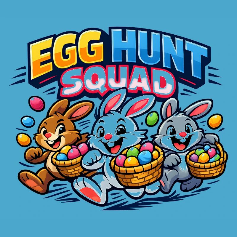 Easter Egg Hunt Squad Easter Bunny