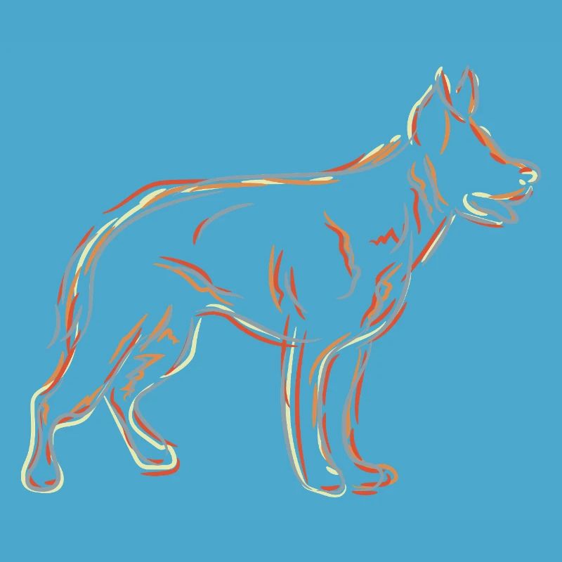 German Shepherd Drawing