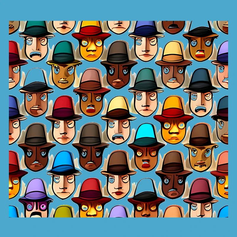 Face In Hat Pattern