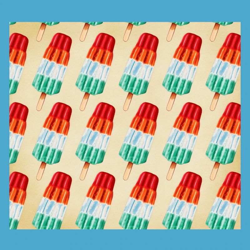 POPSICLES DANS UN LOOK RÉTRO COLORÉ