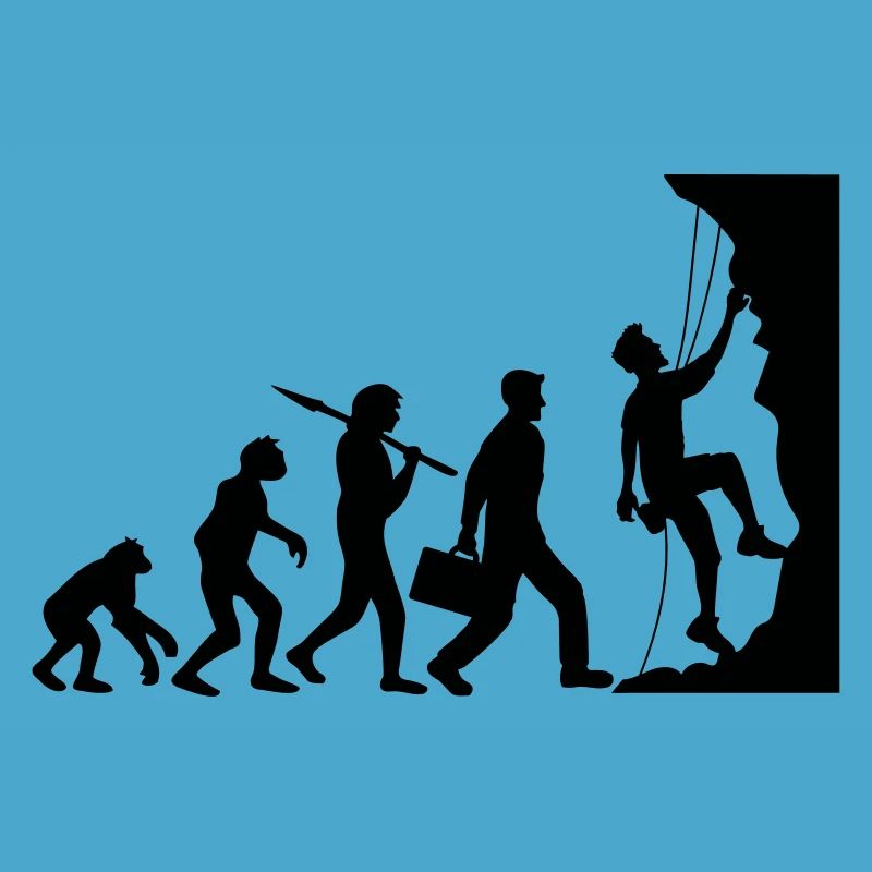 evolution evolution born steep wall climbs