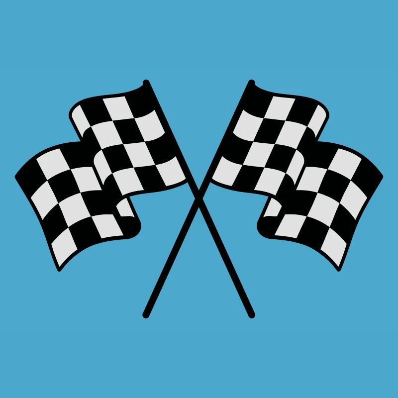 Drapeaux à Damier 2 couleur