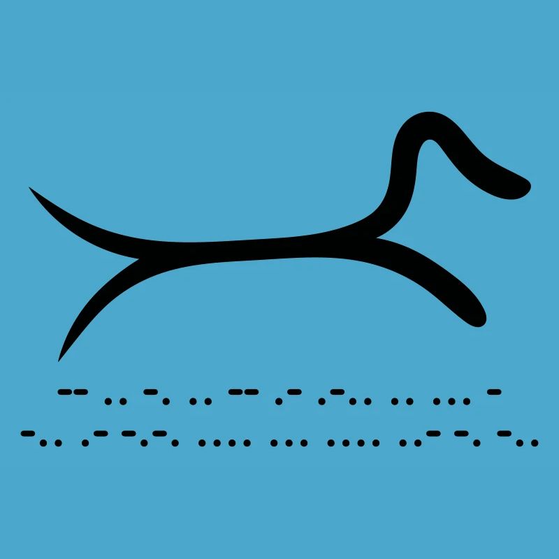 Dackel mit Morsecode