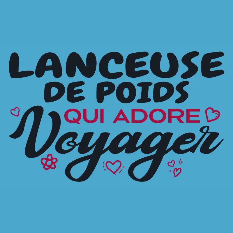 Lanceuse de poids globe-trotteuse passionnée de vo