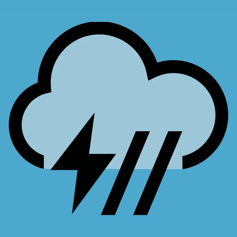 Storm, storm cloud icon, icon