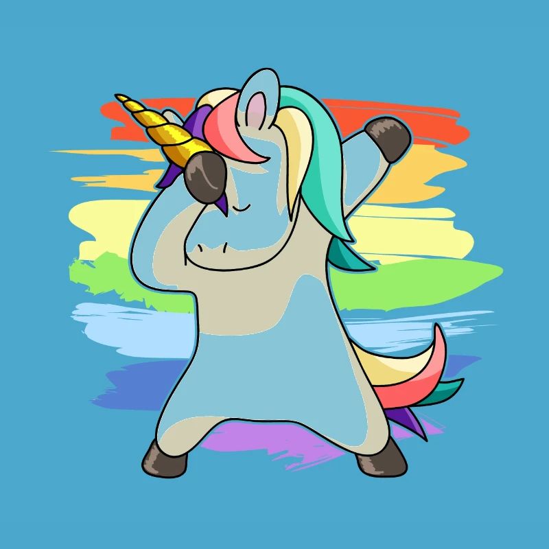 Dabbing Unicorn Dabbendes Einhorn Dab Geschenkidee