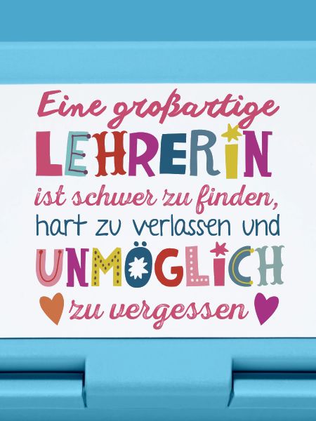 Großartige Lehrerin