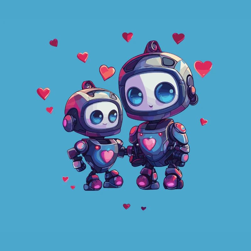 Mère robot avec conception d’enfant