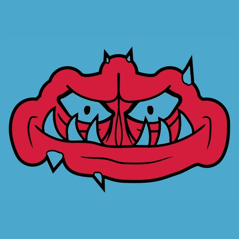 troll visage effrayant
