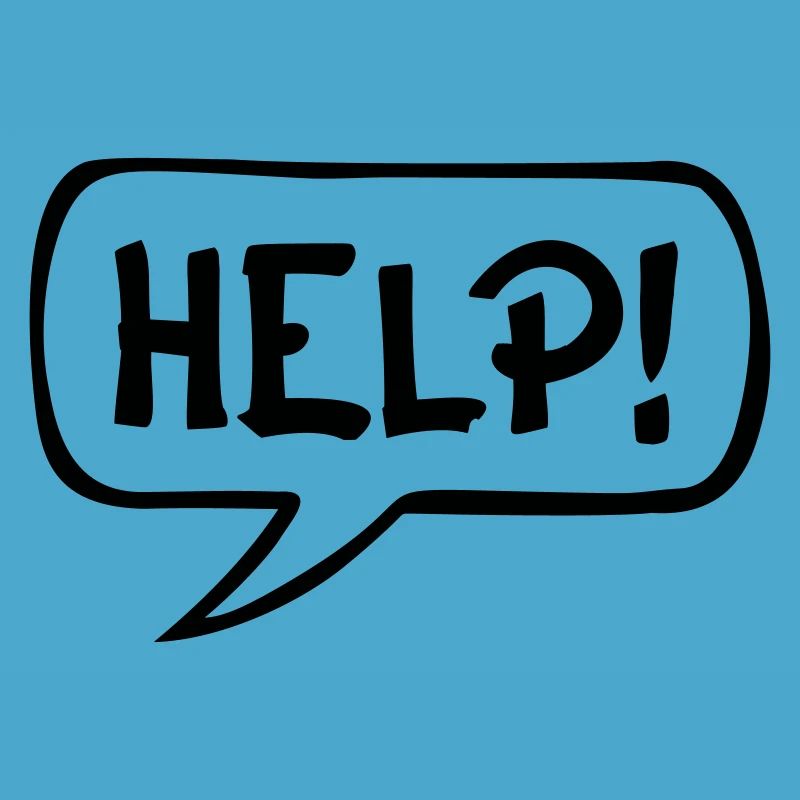 Comic Speech Bubble HELP