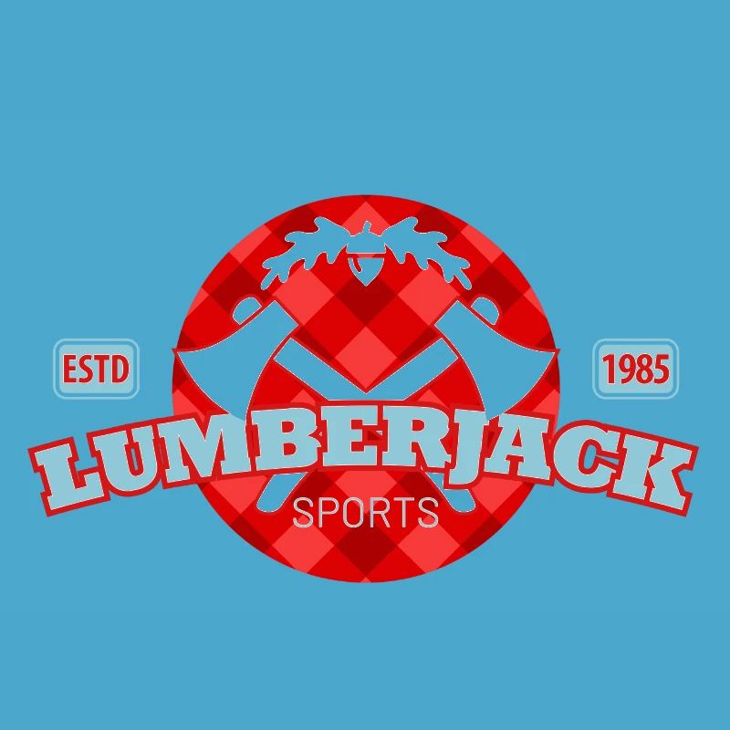 lumberjack check pattern in a circle