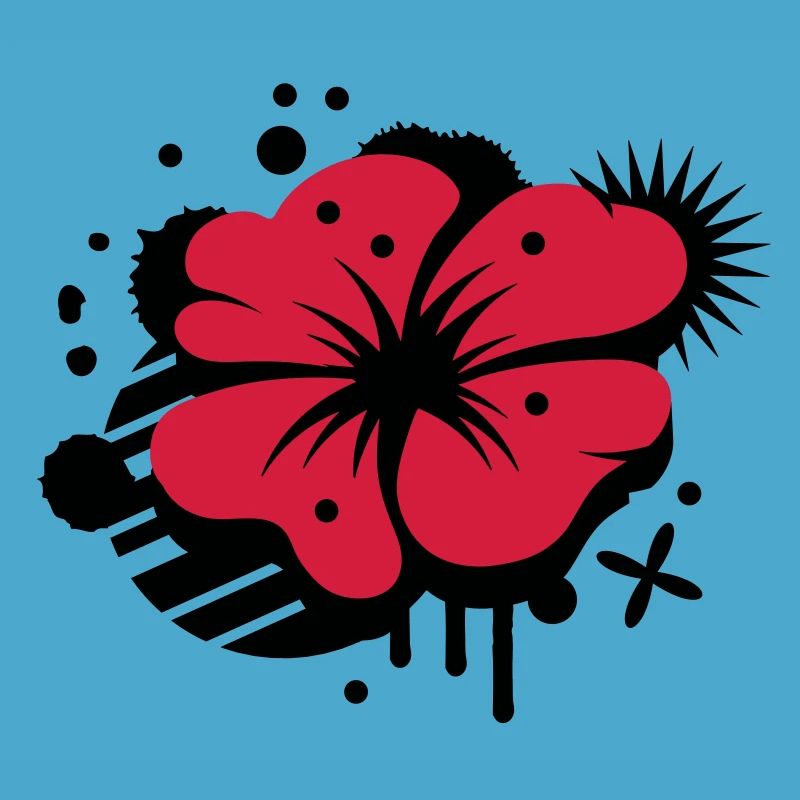 Klatschmohn als Graffiti