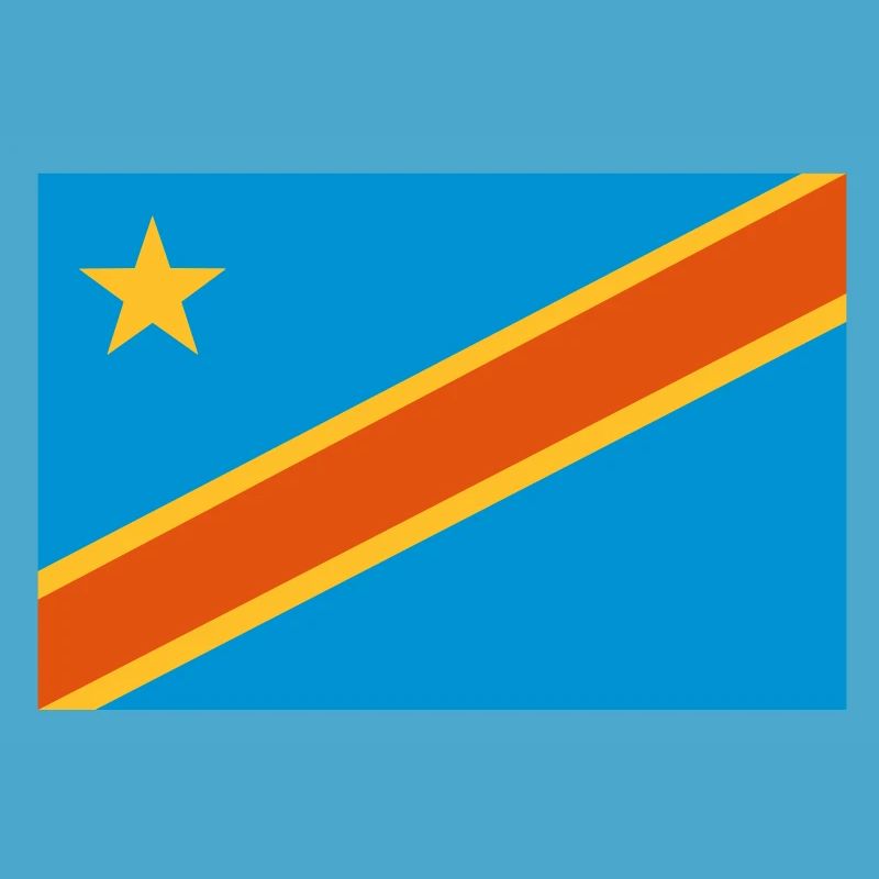 drapeau Congo Kinshasa - Congo flag