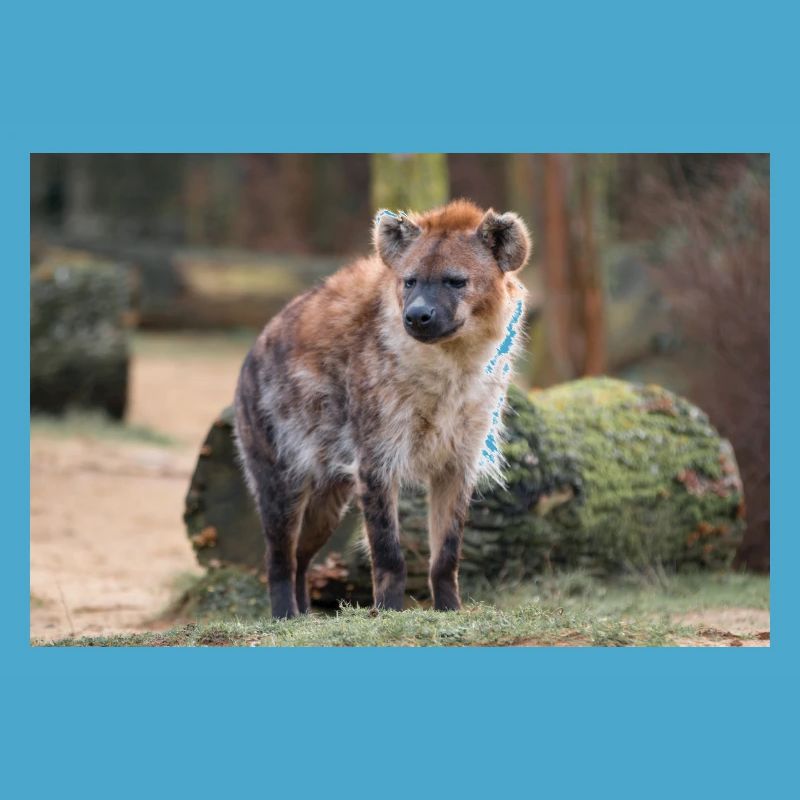 Hyäne oder Hyäne oder Harpyie (auf Deutsch Hyäne) Hyäne