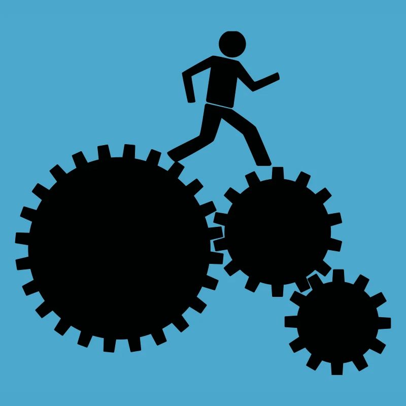 Workers in the clockwork!