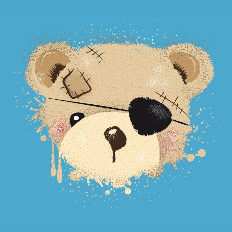 Teddy with eye patch