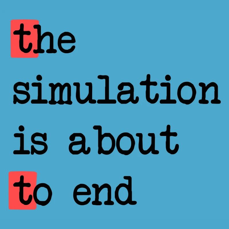 Das Ende der Simulation, Sci-Fi Matrix Humor Shirt