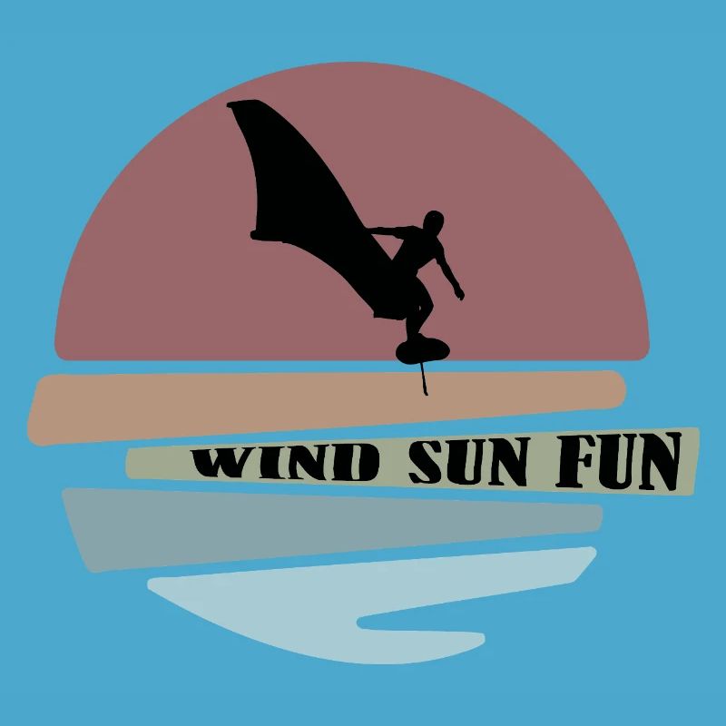 Wingfoil sunset Silhouette