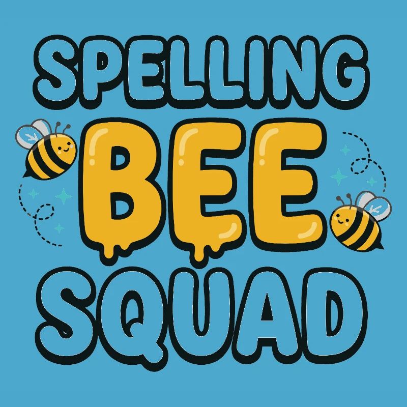 Spelling Bee Squad Cute Bee Team