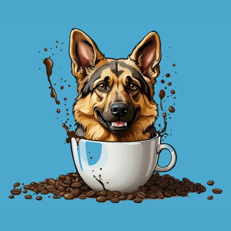 KAFFEE DEUTSCHER SCHÄFERHUND
