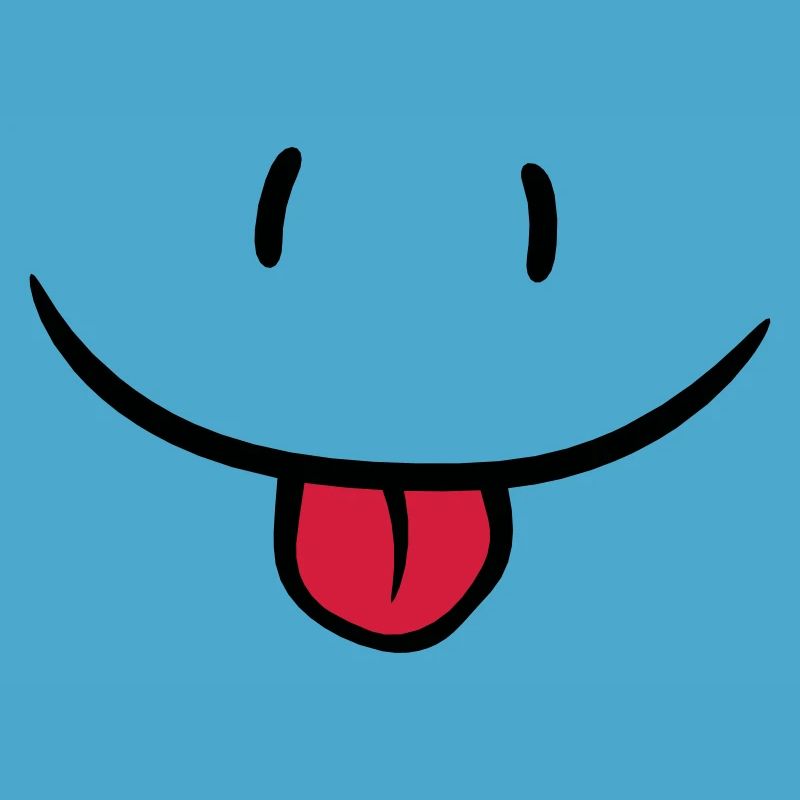 Visage comique effronté
