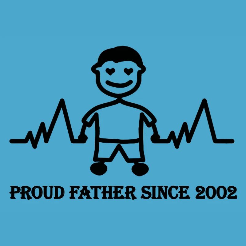 Stolzer Vater seit 2002 eines Jungen