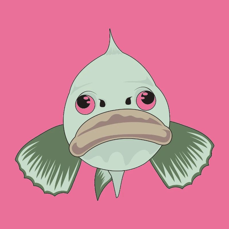 Grumpy Fish Emotion Aquarium Funny gift idea