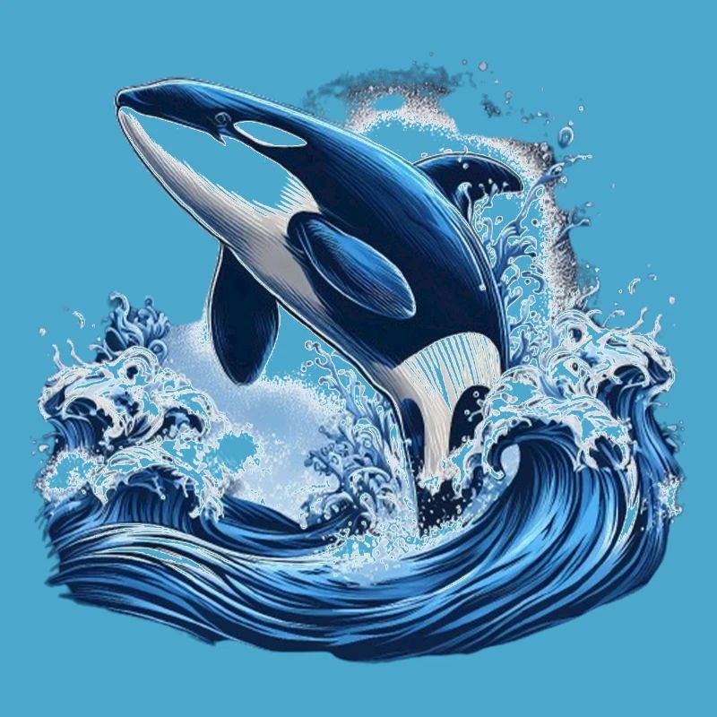 Blauer Orca
