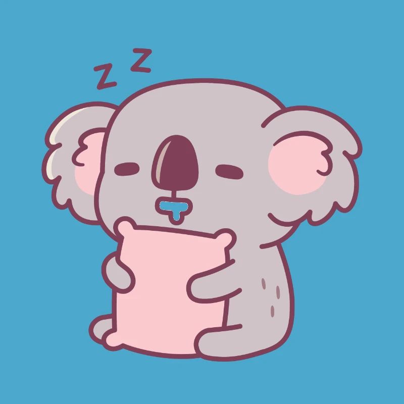 Cute Napping Koala Bear
