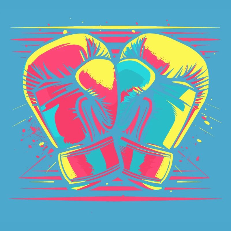 Boxhandschuhe Comic Look