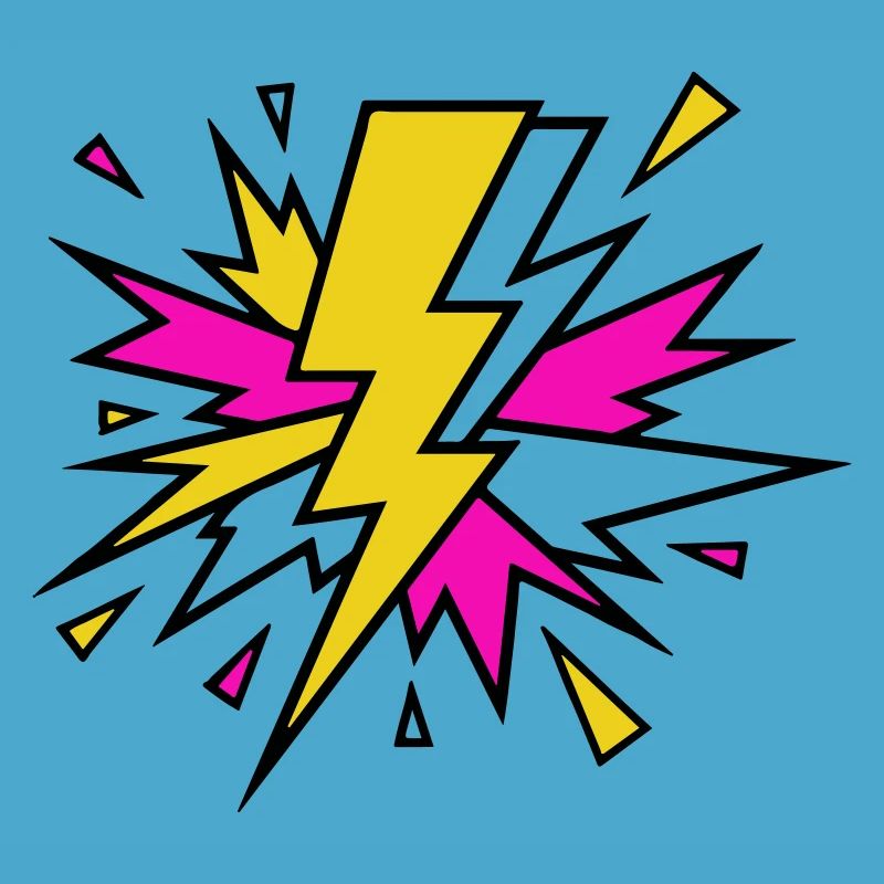 Explosion de néons à faisceau jaune